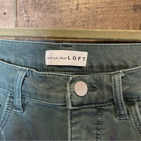 LOFT UPCYCLED TEAL PANTS Sz 28 - Picture 4 of 4